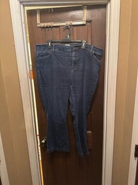 Classic Women's Size 22W Bootcut St John’s Bay Dark Blue Jeans